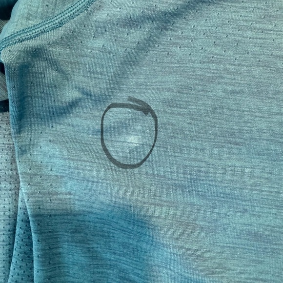Lululemon Shirt Mens XXL Metal Vent Tech 1/4 Zip Sea Blue Pullover Long Sleeve - Picture 13 of 13